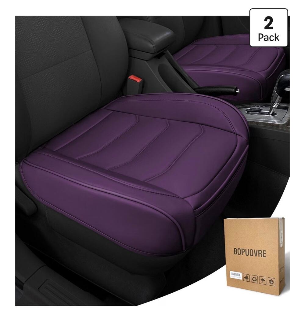 2 pcs purple car seat covers universal